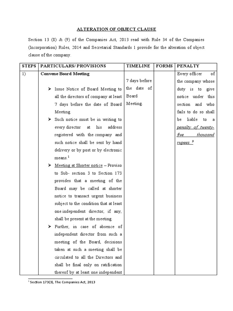 Alteration of Object Clause PDF Public Law Justice