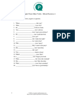 Past Simple Form With Other Verbs Mixed Exercise 4