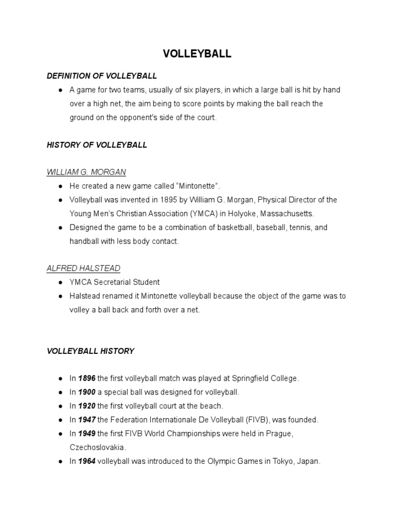 Volleyball Pdf