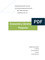 Economía y Gerencia de Proyecto