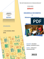 Desarrollo de Habitos y Tecnicas de Estudio.