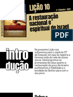 A restauração nacional e espiritual de Israel