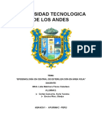 Epidemiología en Central de Esterilización en Área Roja