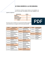 Curso Ingreso A Secundaria