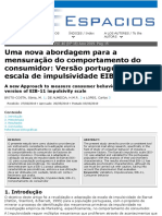 Versão Portuguesa Da Escala de Impulsividade EIB-11