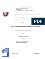 Análisis de Rentabilidad y de Costos Por Etapas de Un Pozo A Perforar