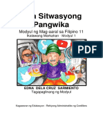 Fil11-12 Q2 W1 Sitwasyong-Pangwika Sarmiento