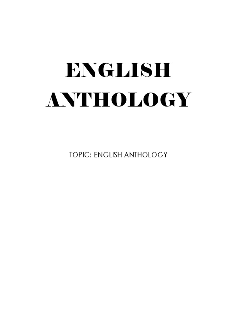 English anthology pdf plants foods