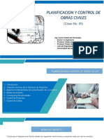 Planificacion y Control de Obras Civiles-Clase V