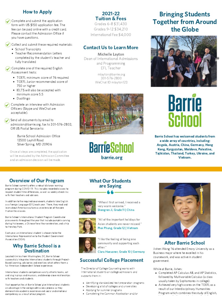 ADMISSION BROCHURE PROGRAM BROCHURE INTERNATIONAL STUDENT OFFICE OF visual data 3