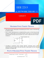 Lecture 5-Maximum Power Theorem DC& AC