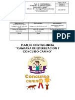 Plan de Contingencia Campaña Esterilización y Concurso Canido 2021 Final