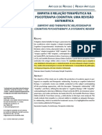 EMPATIA E RELAÇÃO TERAPÊUTICA NA TerapiaCognitiva Revisão Sistemática