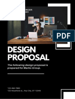Black and White Modern Design Proposal Research Proposal