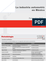 La industria automotriz en México: perspectiva 2015