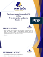 Fundamentos de Desarrollo Web (HTML) Prof: Alejandro Amézquita Sesión - 3