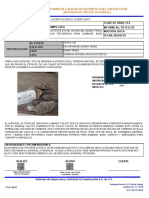Informe de Calidad de Material para Trituración (Revisión de Tipo de Material)