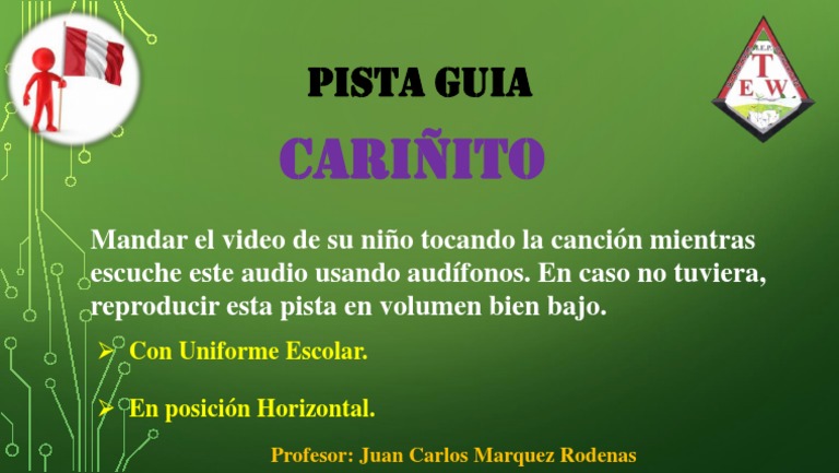 Cariñito Grabacion Pdf