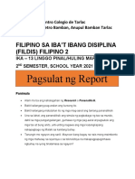 Week 13. Fil 2 Pagsulat NG Report
