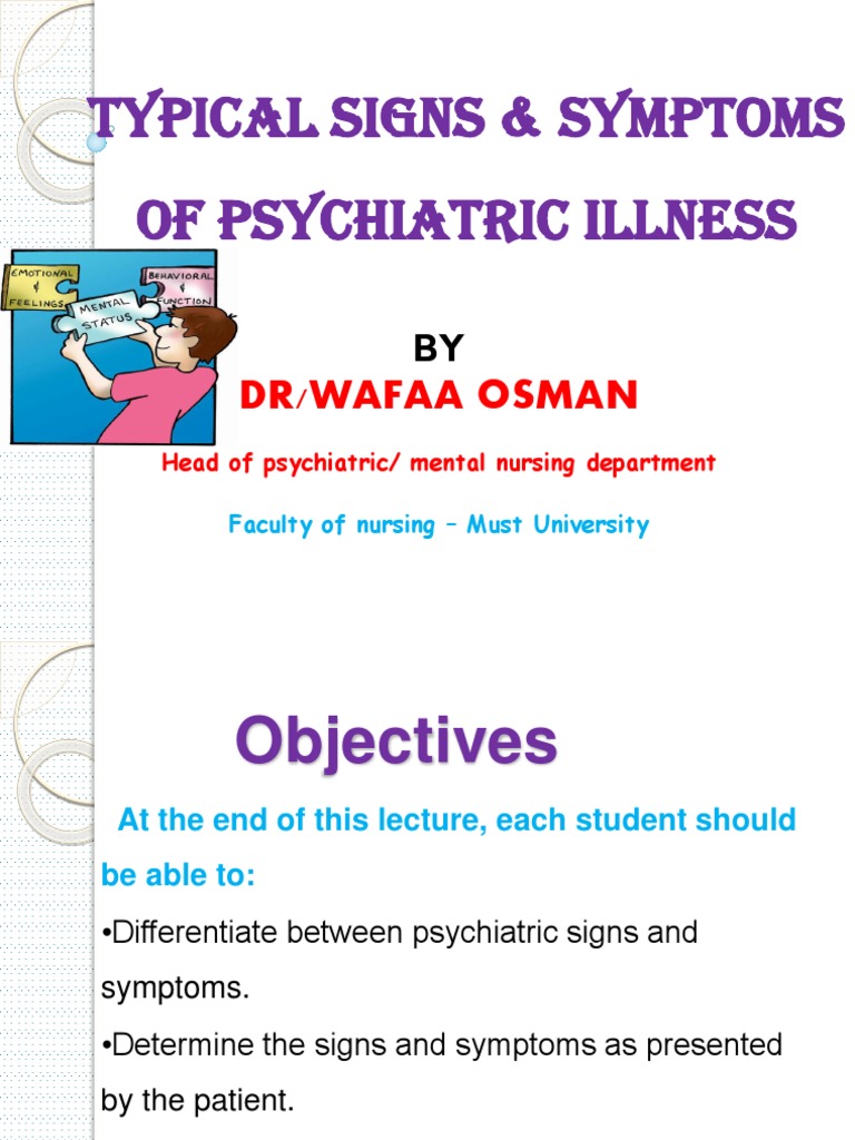 2 Signs and Symptoms of Mental IllnessPart (2) (LEC.5) PDF