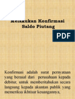 SDH Melakukan Konfirmasi Saldo Piutang