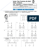 4P-FICHA de Trabajo-Comparacion - Orden - Fraccion de Un Numero