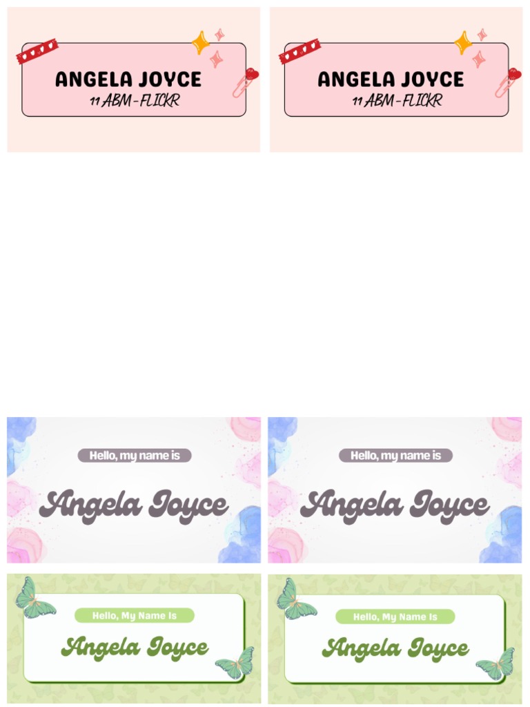 Name Tag | PDF