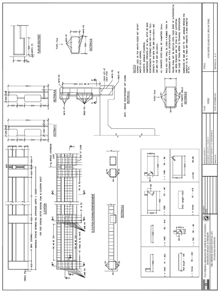 B17 Concrete Guard Rail (Pillar Type) PDF