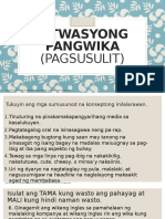 Sitwasyong Pangwika Pagsusulit