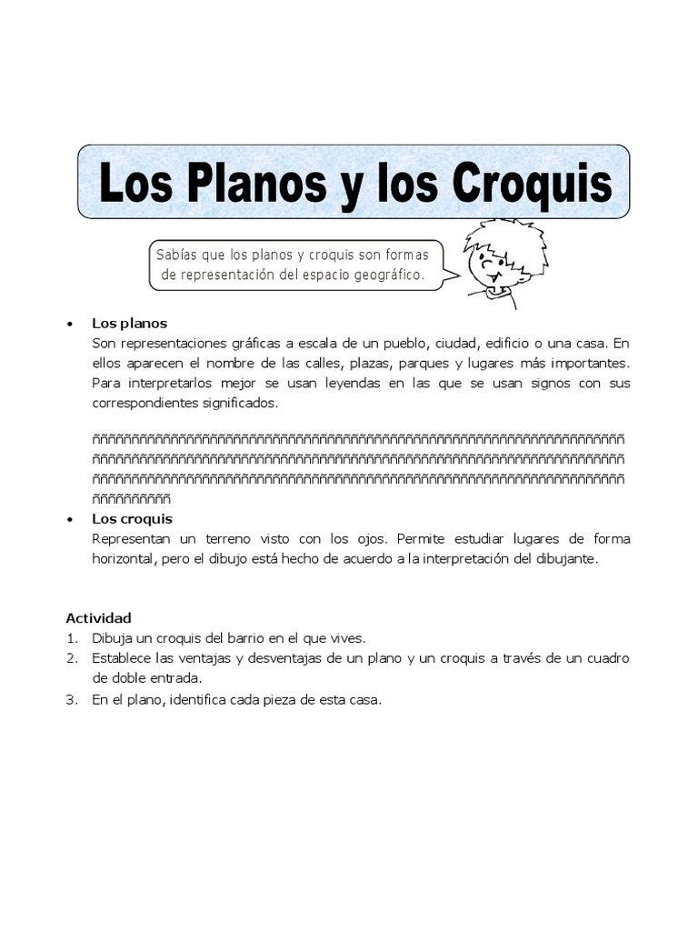 Ventajas y desventajas de planos y croquis | PDF