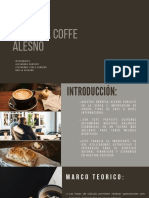 Marrón Moderno Guía Café Producto Presentación