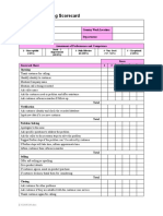 Form - QA Call Monitoring Scorecard