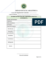 Informe Prácticas Universidad Amazónica Componente Práctico Experimental