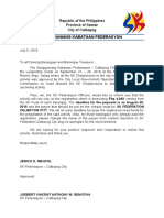 Letter For Barangays