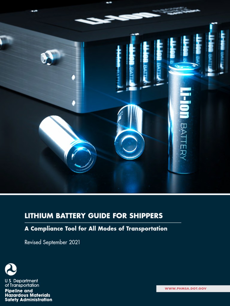 Lithium Battery Guide PDF Dangerous Goods Rechargeable Battery
