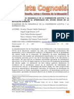 E-Learning en El Desarrollo de La Comprensión Auditiva Y La Expresión Oral en El Aprendizaje Del Idioma Inglés en La Educación Superior