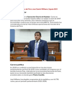 Próximo Presidente Del Perú José Daniel Williams Zapata 2023, Fue Vacado Dina Ercilia Boluarte Zegarra