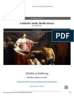 Fidelity in Suffering - Catholic Daily Reflections