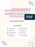 Worksheet Argentometric Titrations