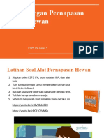 Latihan Soal Dan Jawaban - Pernapasan Hewan