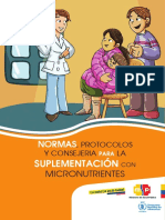 Normas Protocolos y Consejeria para La Suplementacion Con Micronutrientes Ecuador