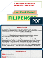 Clase 4. Estudio de La Epístola A Los Filipenses. Parte I
