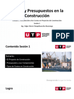 Costos y Presupuestos en La Construcción