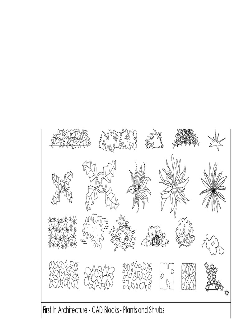 FIA CAD Blocks Plants and Shrubs PDF