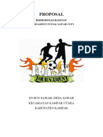 Proposal Bantuan Tournament Futsal Sawah Cup I