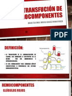 Transfución de Hemocomponentes