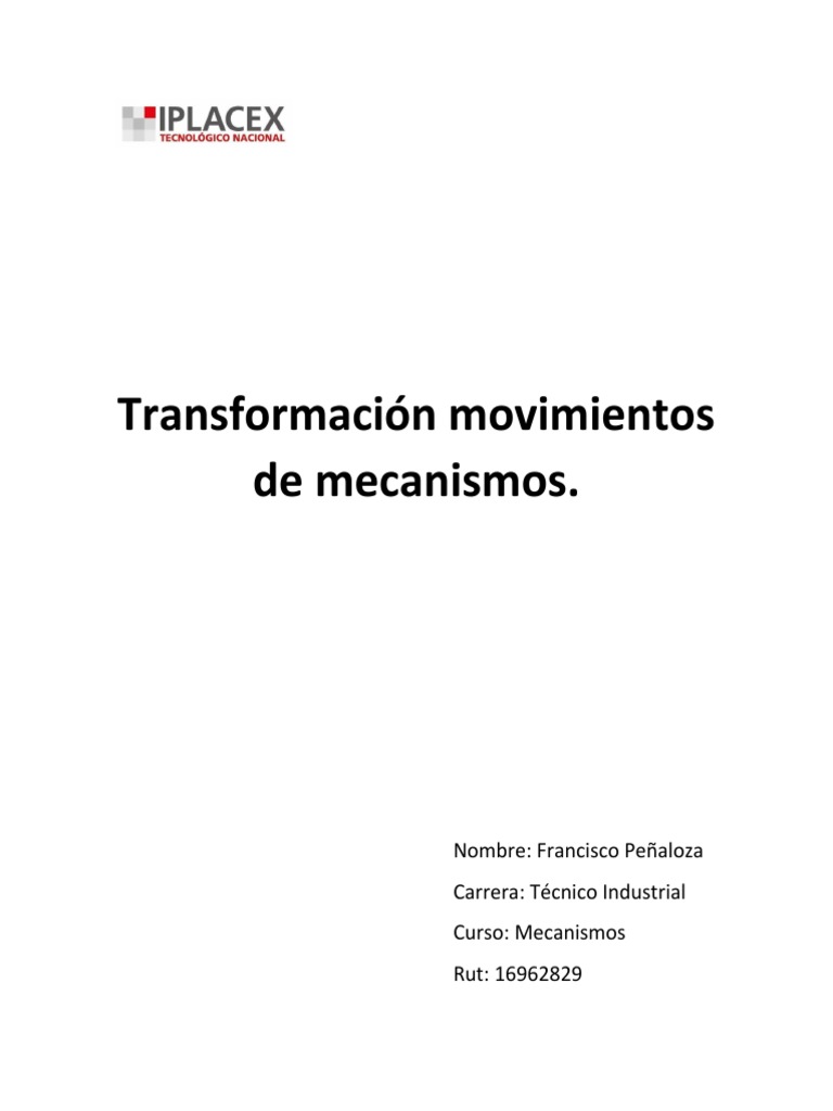 Rpm En Sistemas De Transmisión Mecánica Pdf Eje Engranaje