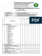 Daftar Tilik Pemasangan Implant