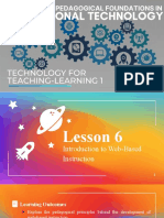 Lesson 6 Introduction To Web Based Instruction
