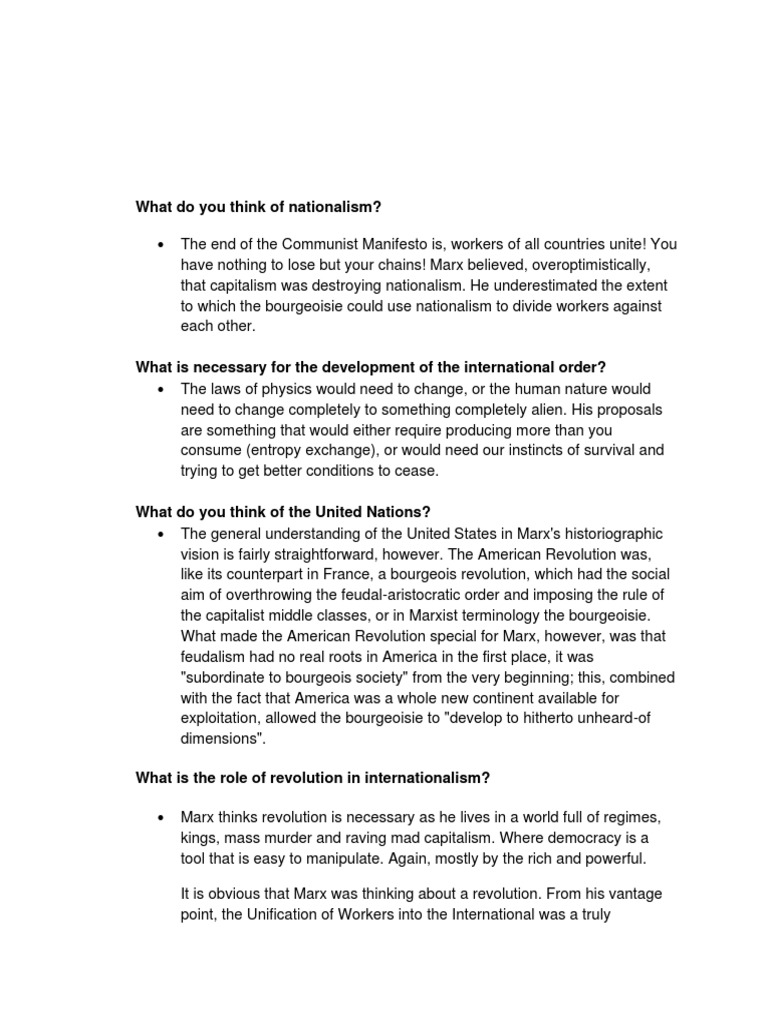 What Do You Think of Nationalism? PDF